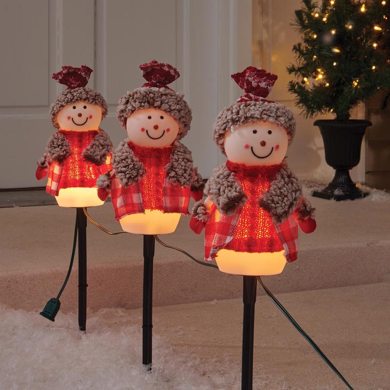 ACE TRADING-INLITEN 2, Celebrations Blow Mold Snowman Pathway Decor