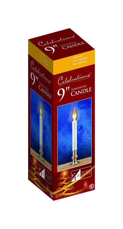 ACE TRADING-INLITEN 1, Celebrations Clear Plug-In Incandescent Christmas Candle 9 H in. (Pack of 12)