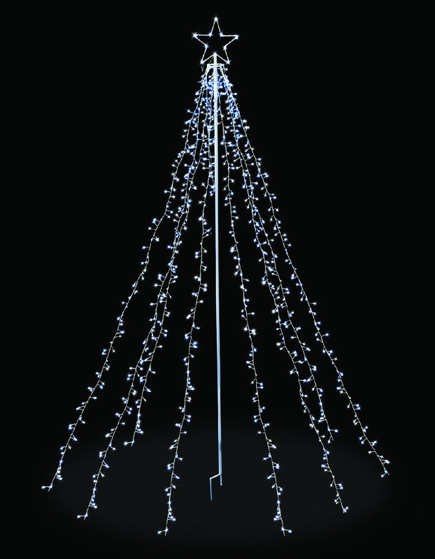 ACE TRADING - SIENNA, Celebrations  Cluster  LED String Tree  Cool White  Metal  1 pk