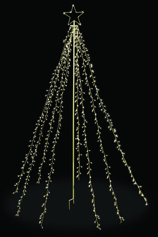 ACE TRADING - SIENNA, Celebrations  Cluster  LED String Tree  White  Metal  1 pk