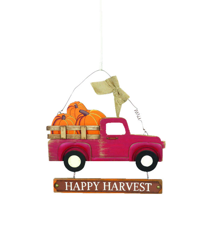 ACE TRADING - JETLINK 1, Celebrations  Happy Harvest/Truck w/Pumpkins  Wall Decoration  12.6 in. H x 0.98 in. W 1 pk (Pack of 6)