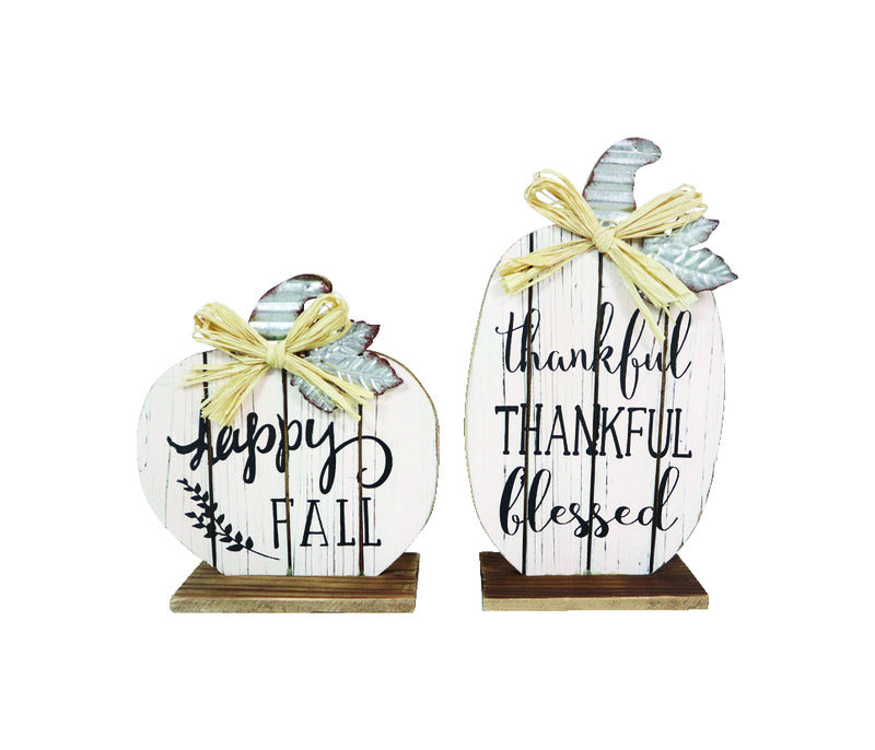 ACE TRADING - JETLINK 1, Celebrations  Harvest Pumpkin  Tabletop Decoration  12 in. H x 3.19 in. W 1 pk (Pack of 6)