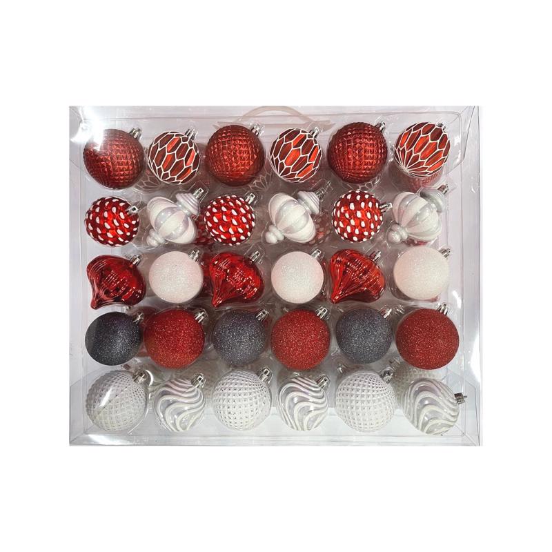 ACE TRADING -SUNNY, Celebrations Home Assorted Ball Indoor Christmas Decor 2 in. (Pack of 4)