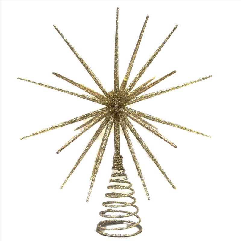 ACE TRADING -SUNNY, Celebrations Home Gold Burst Indoor Christmas Decor 14 in. (Pack of 4)