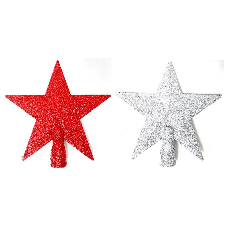 ACE TRADING -SUNNY, Celebrations Home Mini Glitter Star Indoor Christmas Decor (Pack of 24)