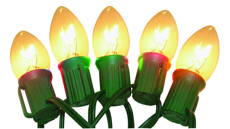 ACE TRADING - HB LIGHTS 10, Celebrations Incandescent C9 Clear 25 ct String Christmas Lights 24 ft.