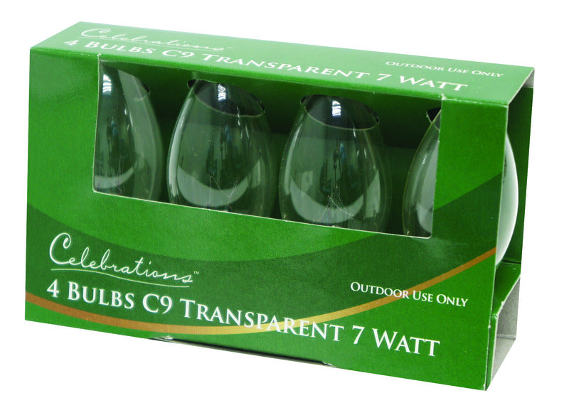 ACE TRADING - HB LIGHTS 9, Celebrations Incandescent Clear Replacement Bulb