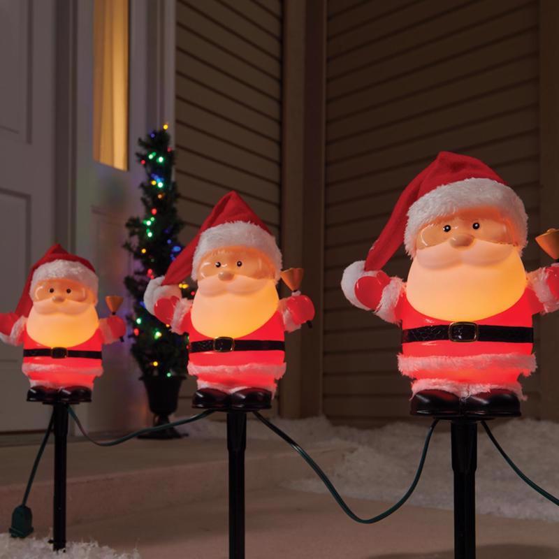 ACE TRADING-INLITEN 2, Celebrations Incandescent Clear Santa 6 in. Pathway Decor