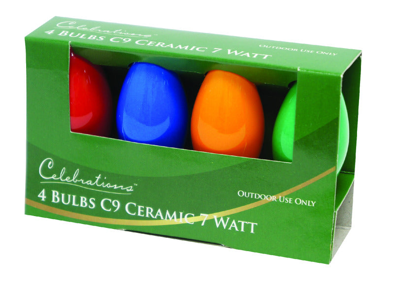 ACE TRADING - HB LIGHTS 9, Celebrations Incandescent Multicolored Replacement Bulb