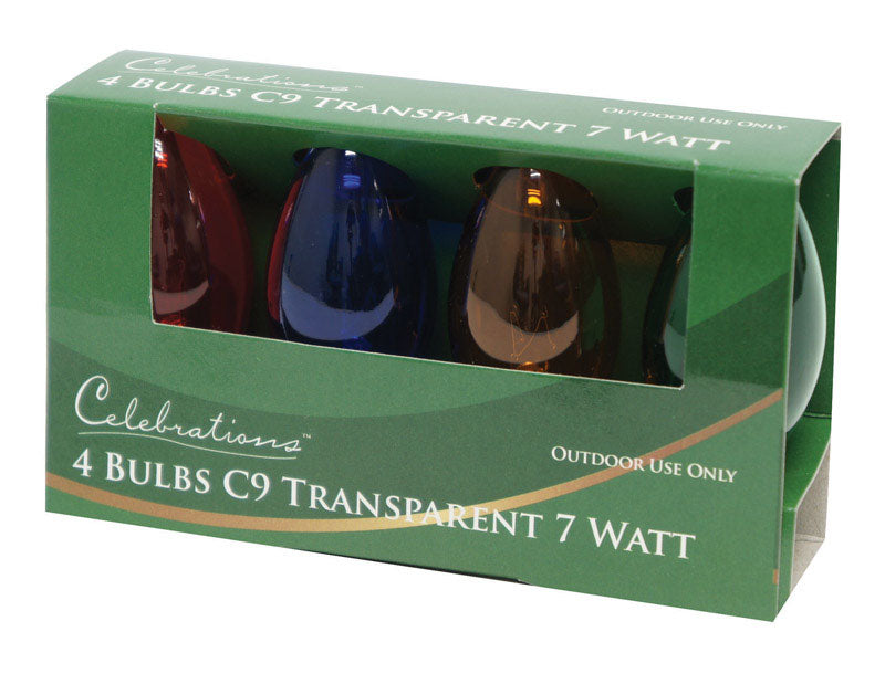 ACE TRADING - HB LIGHTS 9, Celebrations Incandescent Multicolored Replacement Bulb