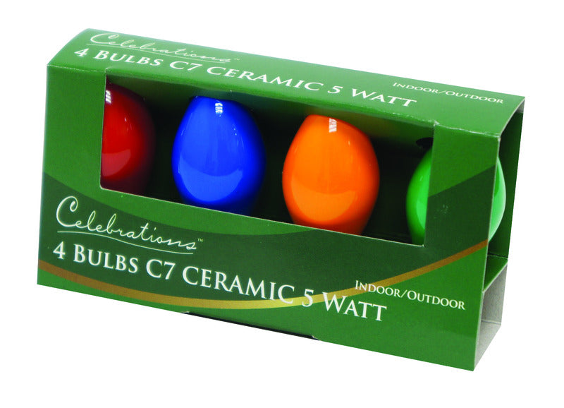 ACE TRADING - HB LIGHTS 9, Celebrations Incandescent Multicolored Replacement Bulb