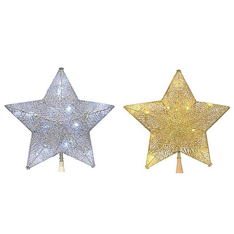 ACE TRADING-INLITEN 2, Celebrations  LED  Assorted  Star  Tree Topper