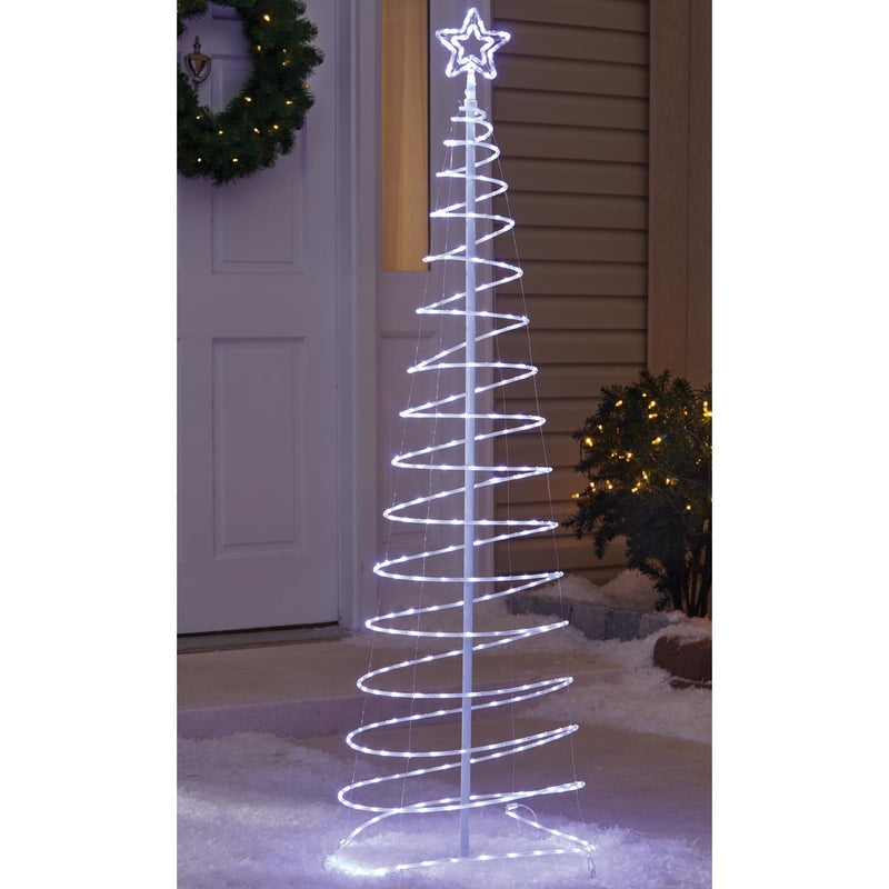 ACE TRADING-INLITEN 2, Celebrations LED Cool White 6 ft. Spiral Tree Yard Decor