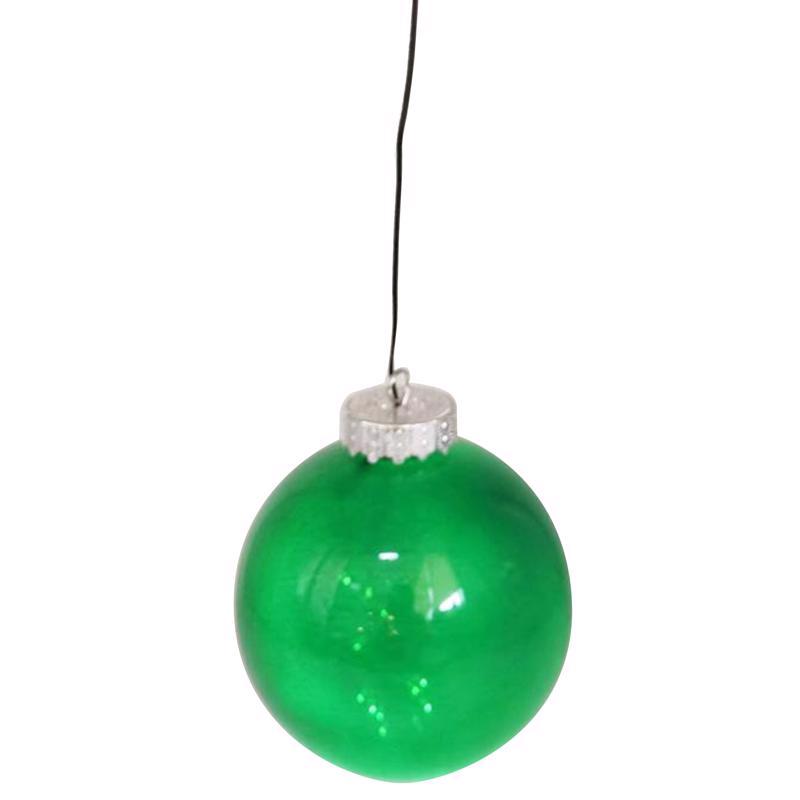 ACE TRADING-INLITEN 2, Celebrations LED Green Ornament 5 in. Hanging Decor