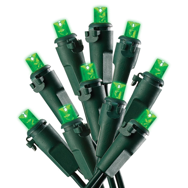 ACE TRADING - WEC, Celebrations LED Micro/5mm Green 100 ct String Christmas Lights 24.5 ft.