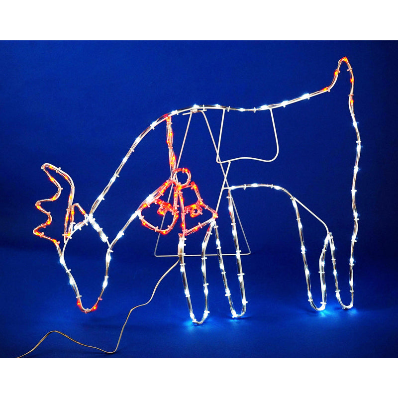 ACE TRADING - SI 9, Celebrations LED  Multi  28 in. Feeding Reindeer  Yard Decor