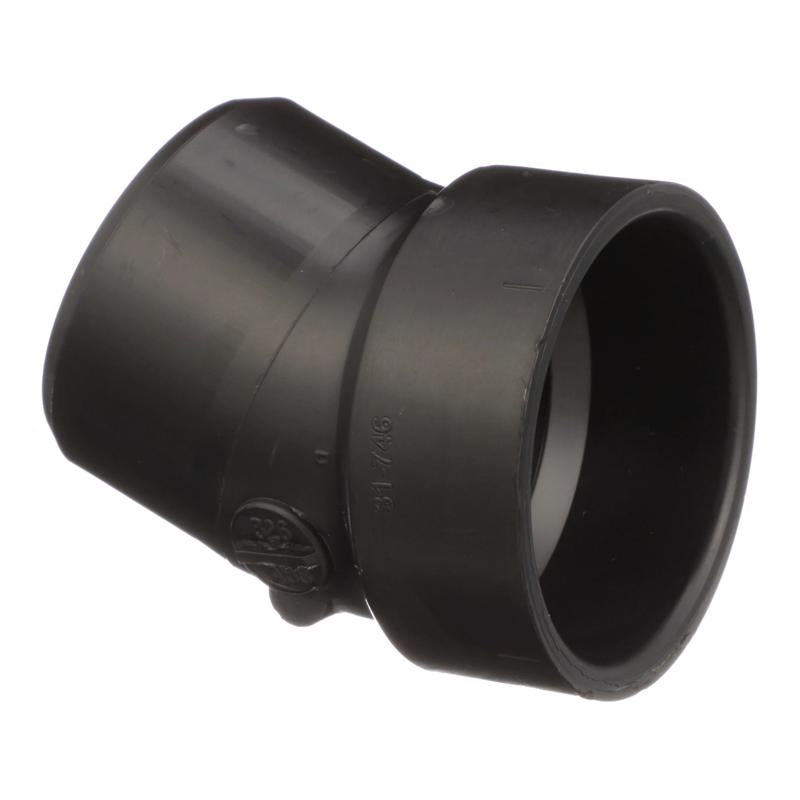 CHARLOTTE PIPE & FOUNDRY CO, Charlotte Pipe 1-1/2 in. Spigot X 1-1/2 in. D Hub ABS 22-1/2 Degree Elbow