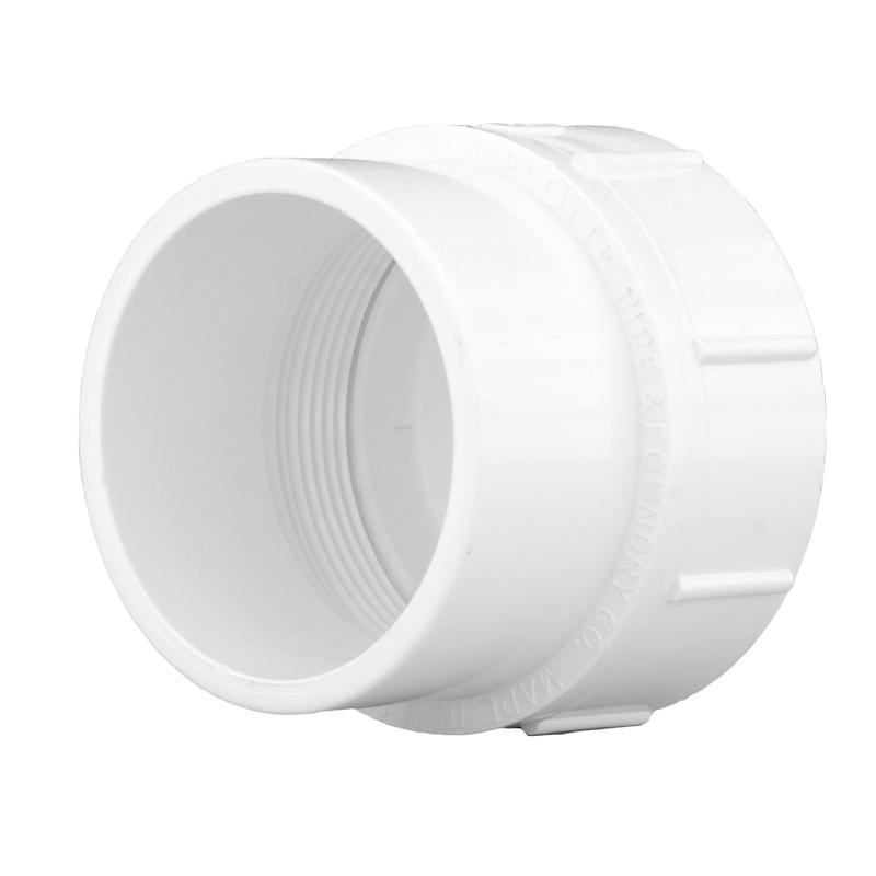 CHARLOTTE PIPE & FOUNDRY CO, Charlotte Pipe Schedule 40 2 in. Spigot X 2 in. D FPT PVC Pipe Adapter 1 pk