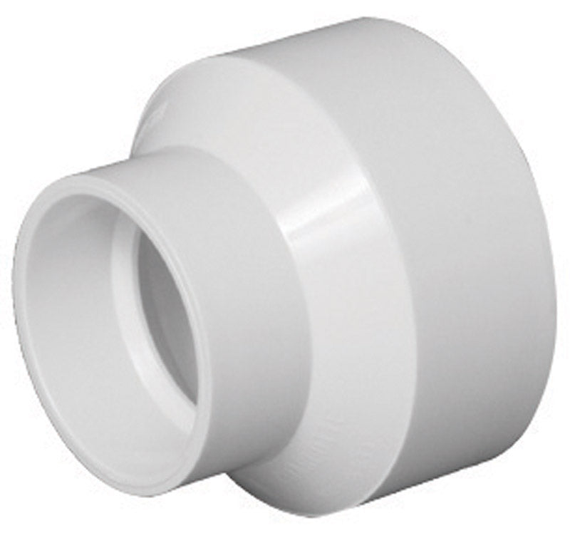 CHARLOTTE PIPE & FOUNDRY CO, Charlotte Pipe Schedule 40 4 in. Hub X 2 in. D Hub PVC Reducing Coupling 1 pk