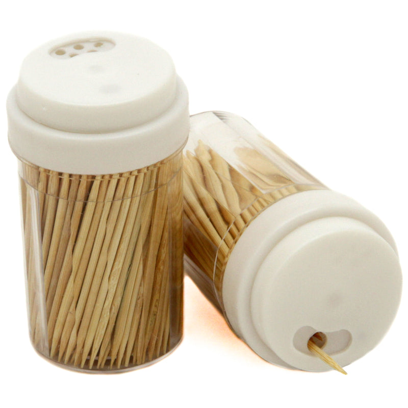 CHEF CRAFT CORPORATION, Chef Craft 5.5 in. W x 3-1/2 in. L Brown/Clear Plastic/Wood Toothpicks and Container (Pack of 3)