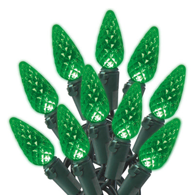 Inliten Llc-Import, Christmas LED Light Set, C6, Green, 70-Ct.