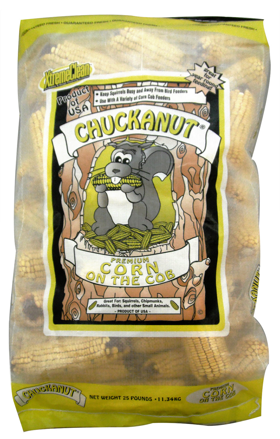 CHUCKANUT PRODUCTS INC, Chuckanut XtremeClean Corn Squirrel and Critter Food 25 lb