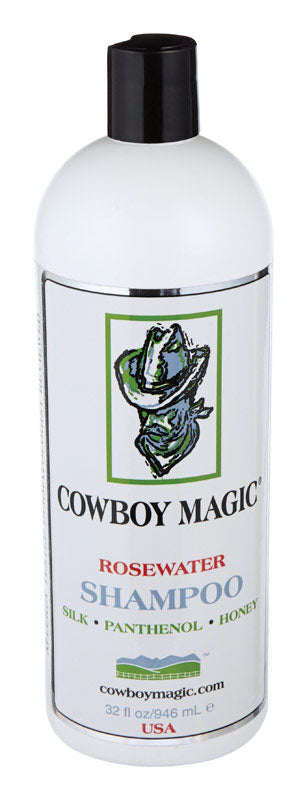 MWI VETERINARY SUPPLY, Cowboy Magic  Liquid  Rosewater Shampoo  For Horse 32 oz.