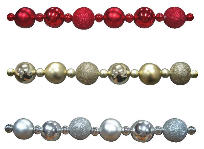 ACE TRADING - KNE, Dyno Bauble Multicolored Garland 15 ft. L (Pack of 12)