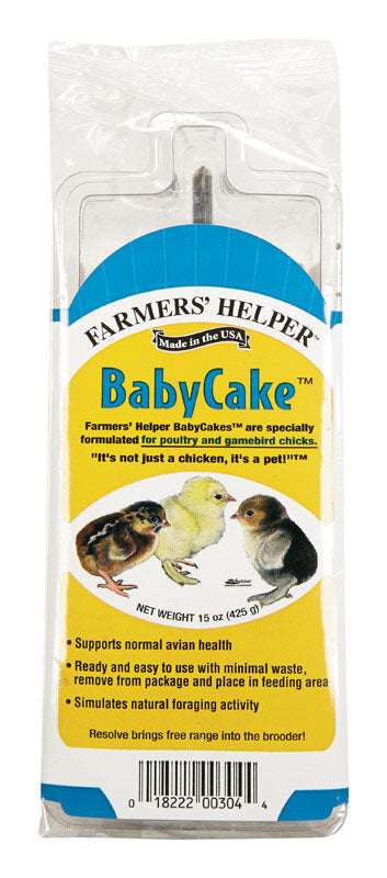 MWI VETERINARY SUPPLY, Farmers' Helper  BabyCake  Feed  Crumble  For Poultry 15 oz.