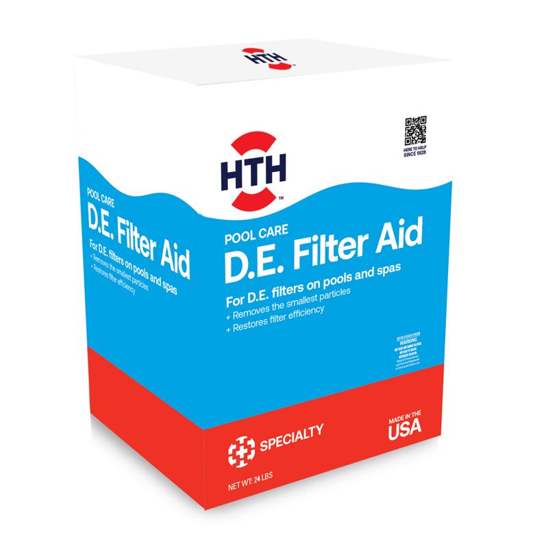 ARCH CHEMICAL, HTH Pool Care Diatomaceous Earth Filter Aid 24 lb 17.57 in. H X 11.95 in. W X 11.32 in. L