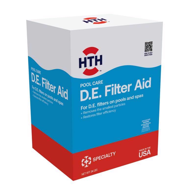 ARCH CHEMICAL, HTH Pool Care Diatomaceous Earth Filter Aid 24 lb 17.57 in. H X 11.95 in. W X 11.32 in. L