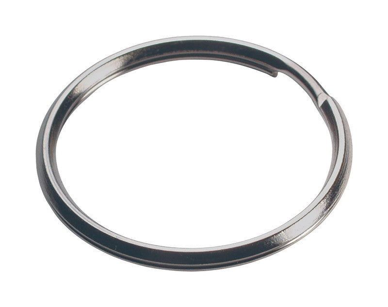 HILLMAN GROUP RSC, Hillman 1-1/2 In. Dia. Tempered Steel Silver Split Rings/Cable Rings Key Ring