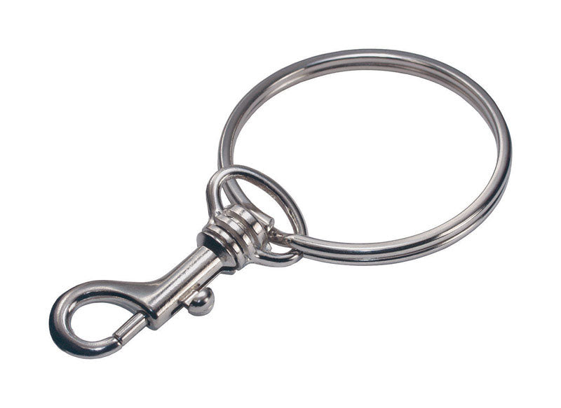 HILLMAN GROUP RSC, Hillman 2 in. D Metal Silver Belt Hooks/Pocket Chains Key Chain (Pack of 5).