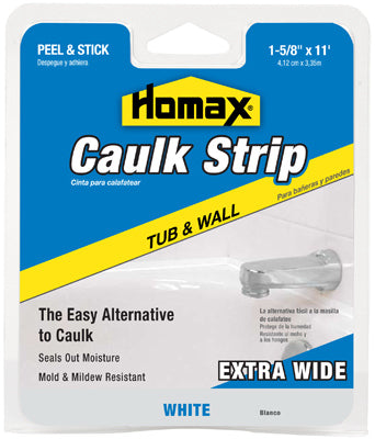 PPG-HOMAX CORP, Homax White Silicone Caulk Strips 1-5/8 in. x 11 ft.