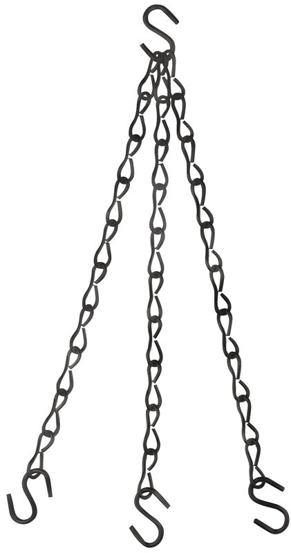 NATIONAL MFG SALES CO, National Hardware Black Steel 18 in. H Decorative Chains 1 pk