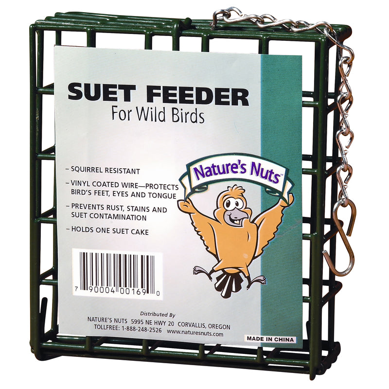 CHUCKANUT PRODUCTS INC, Nature's Nuts Wild Bird Coated Wire Suet Feeder 1 ports